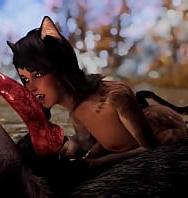 Werewolf Hunted Cat Girl's Pussy Wellhuge Dick Monster3d Porn Sex - PelisXXX.me