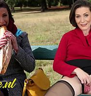 French Milf Eats Her Lunch Outside Before Leaving With A Stranger & Getting Ass Fucked - PelisXXX.me