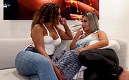Stepmother Ebony Milf Fucks Her Blonde Stepdaughter's Cuckolded Husband In An Interracial Threesome Until She Has An Accidental Creampie! Carla Morelli, Naty Delgado And Max Betancur - PelisXXX.me
