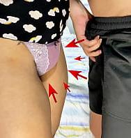 A Solas Con Mi Hermanastra Me Dejó Frotar Mi Polla Hasta Correrme En Su Gran Coño - PelisXXX.me