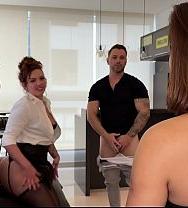 Una Mujer Engañada Pilló A Su Marido Siéndole Infiel Con Una Corredora De Bolsa Brasileña De Grandes Pechos Y No Intervino. - PelisXXX.me