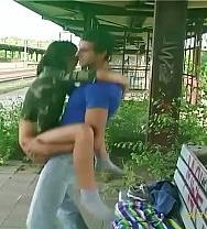 Cheeky Couple Having Sex On The Train Platform - PelisXXX.me